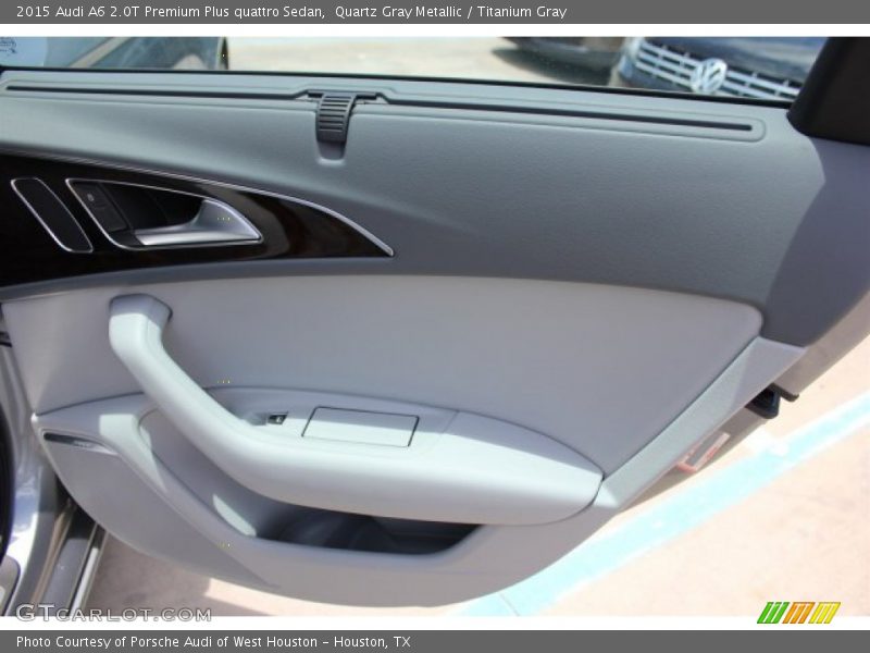 Quartz Gray Metallic / Titanium Gray 2015 Audi A6 2.0T Premium Plus quattro Sedan
