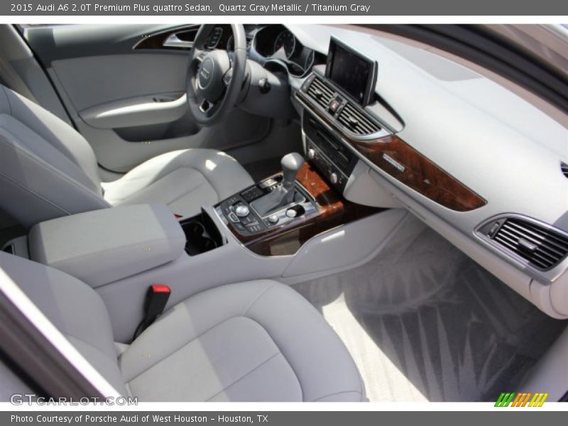 Quartz Gray Metallic / Titanium Gray 2015 Audi A6 2.0T Premium Plus quattro Sedan