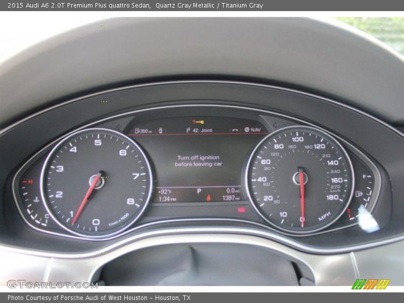 Quartz Gray Metallic / Titanium Gray 2015 Audi A6 2.0T Premium Plus quattro Sedan
