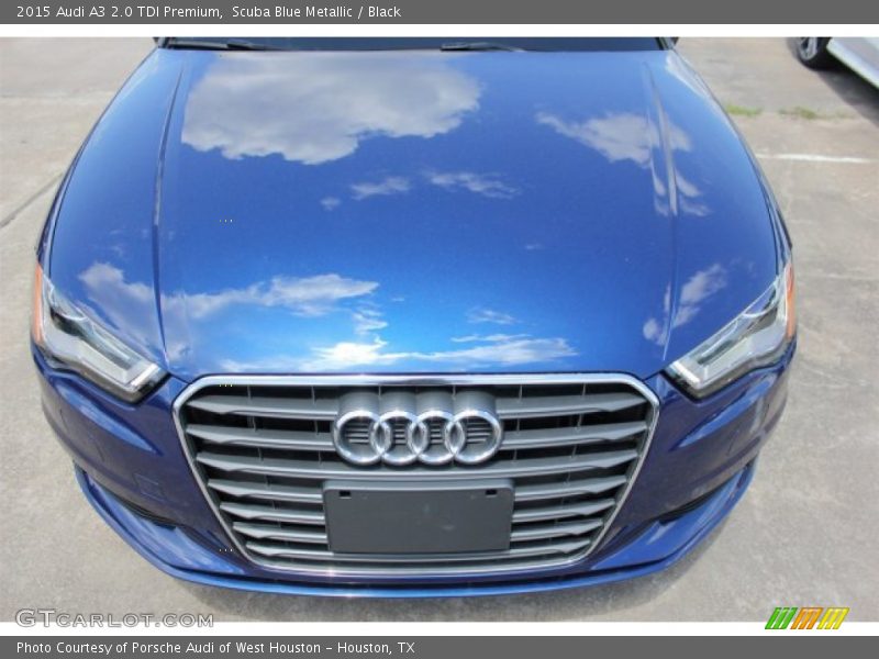 Scuba Blue Metallic / Black 2015 Audi A3 2.0 TDI Premium