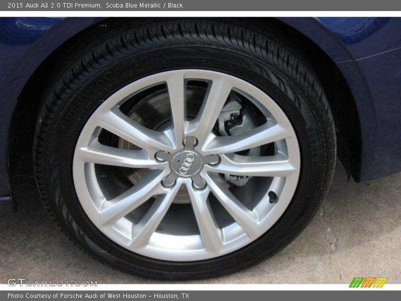 Scuba Blue Metallic / Black 2015 Audi A3 2.0 TDI Premium