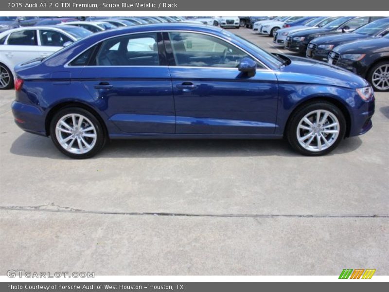 Scuba Blue Metallic / Black 2015 Audi A3 2.0 TDI Premium