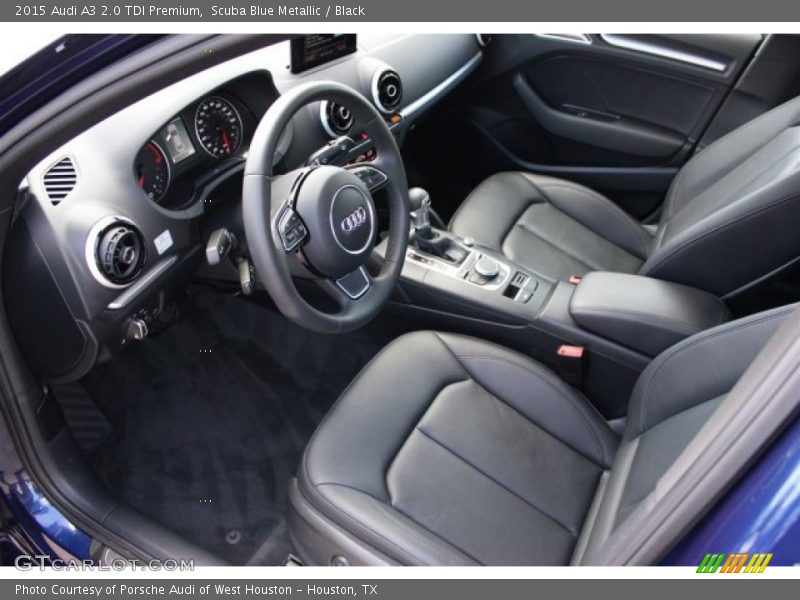 Scuba Blue Metallic / Black 2015 Audi A3 2.0 TDI Premium
