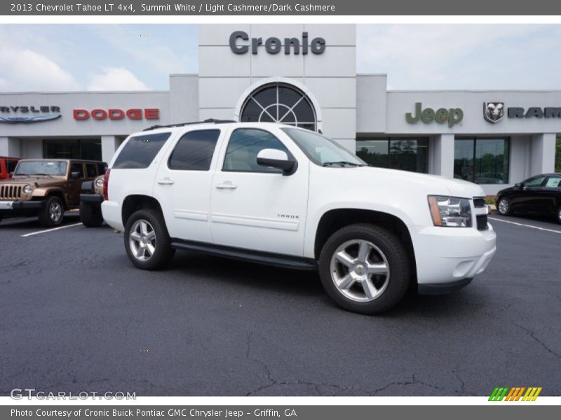 Summit White / Light Cashmere/Dark Cashmere 2013 Chevrolet Tahoe LT 4x4