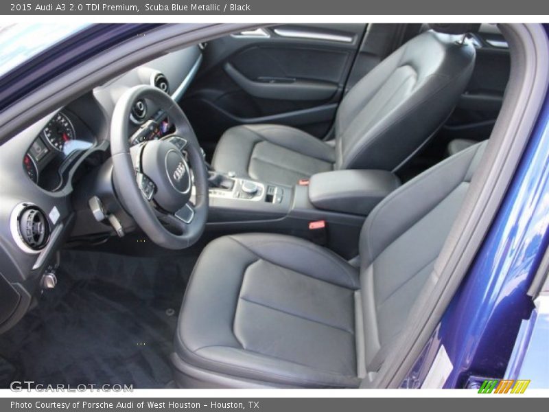 Scuba Blue Metallic / Black 2015 Audi A3 2.0 TDI Premium