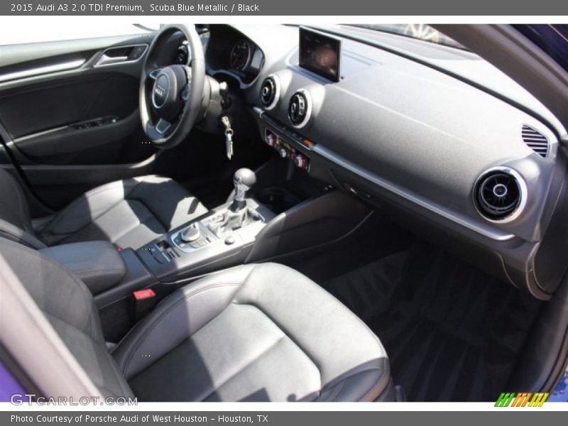Scuba Blue Metallic / Black 2015 Audi A3 2.0 TDI Premium
