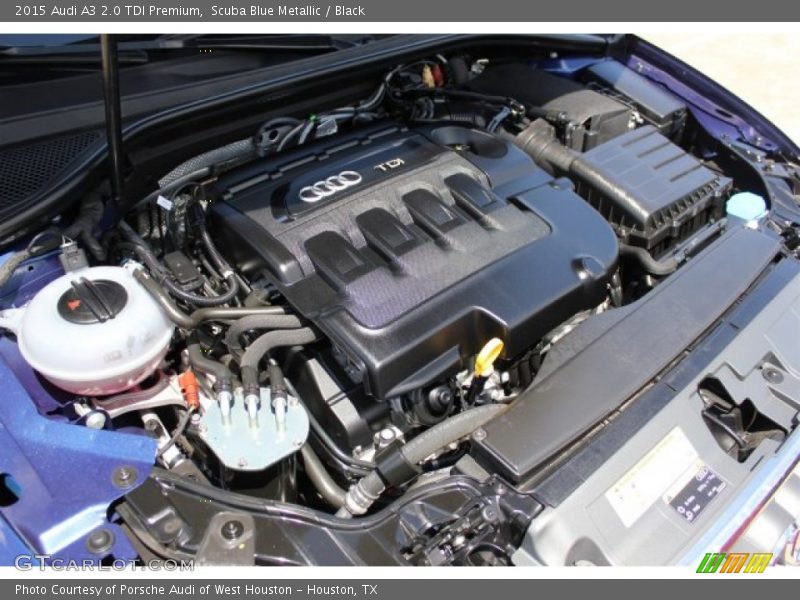 Scuba Blue Metallic / Black 2015 Audi A3 2.0 TDI Premium