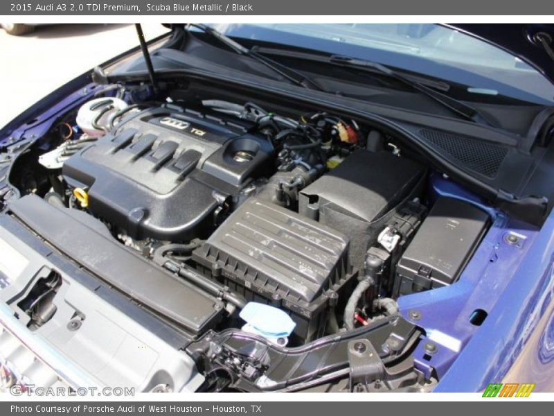 Scuba Blue Metallic / Black 2015 Audi A3 2.0 TDI Premium