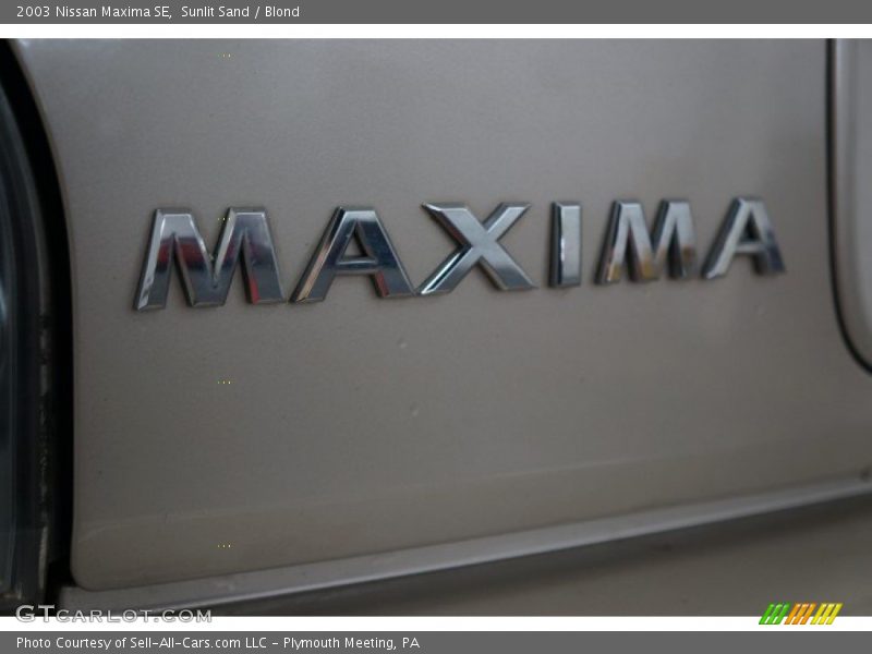 Sunlit Sand / Blond 2003 Nissan Maxima SE