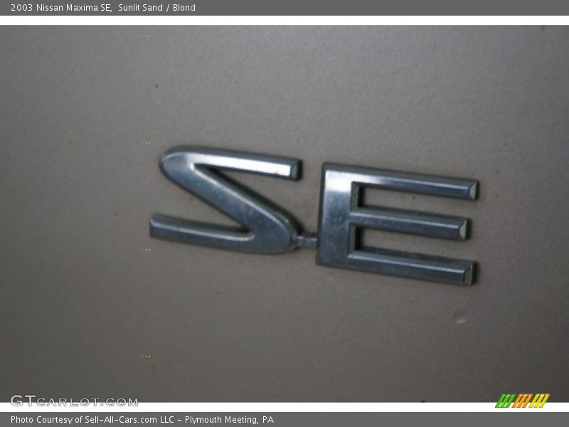 Sunlit Sand / Blond 2003 Nissan Maxima SE