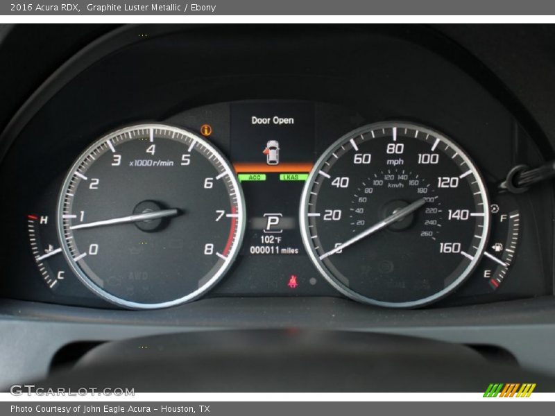 Graphite Luster Metallic / Ebony 2016 Acura RDX