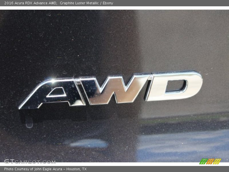 Graphite Luster Metallic / Ebony 2016 Acura RDX Advance AWD