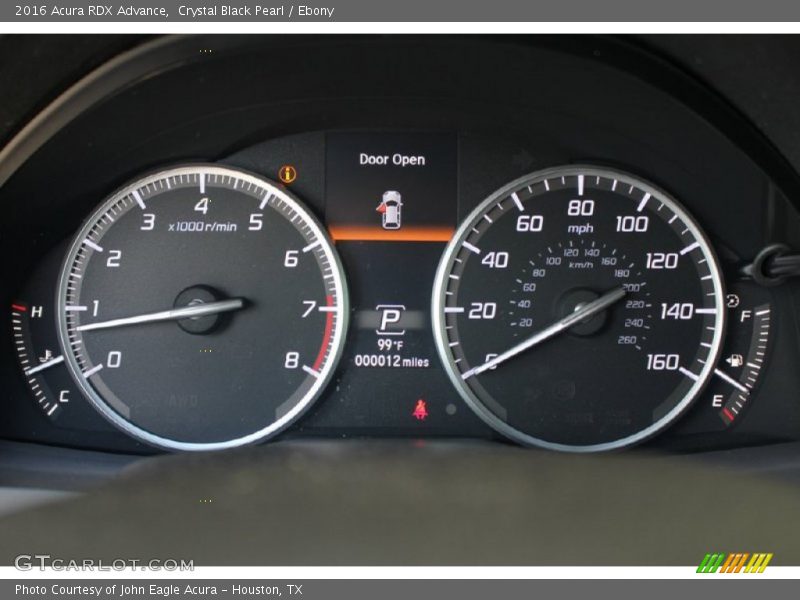  2016 RDX Advance Advance Gauges