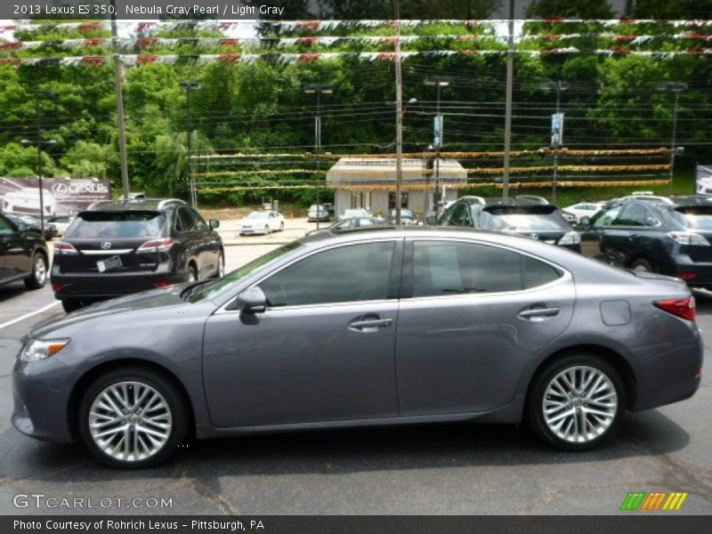 Nebula Gray Pearl / Light Gray 2013 Lexus ES 350
