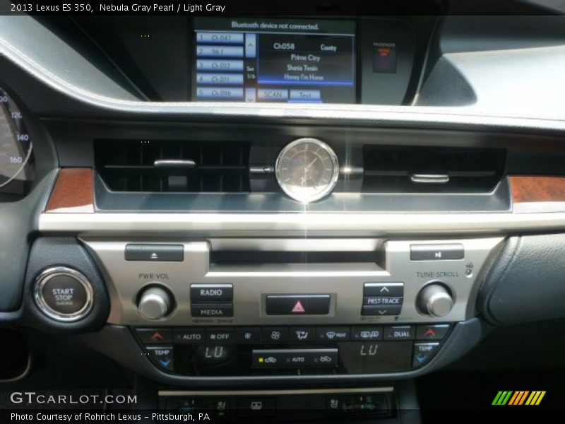 Nebula Gray Pearl / Light Gray 2013 Lexus ES 350