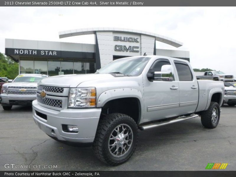 Silver Ice Metallic / Ebony 2013 Chevrolet Silverado 2500HD LTZ Crew Cab 4x4