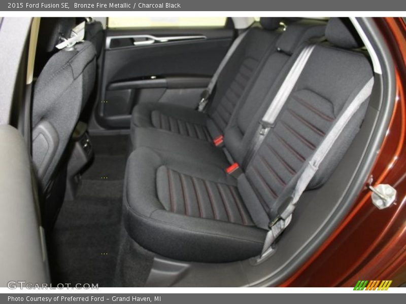 Bronze Fire Metallic / Charcoal Black 2015 Ford Fusion SE