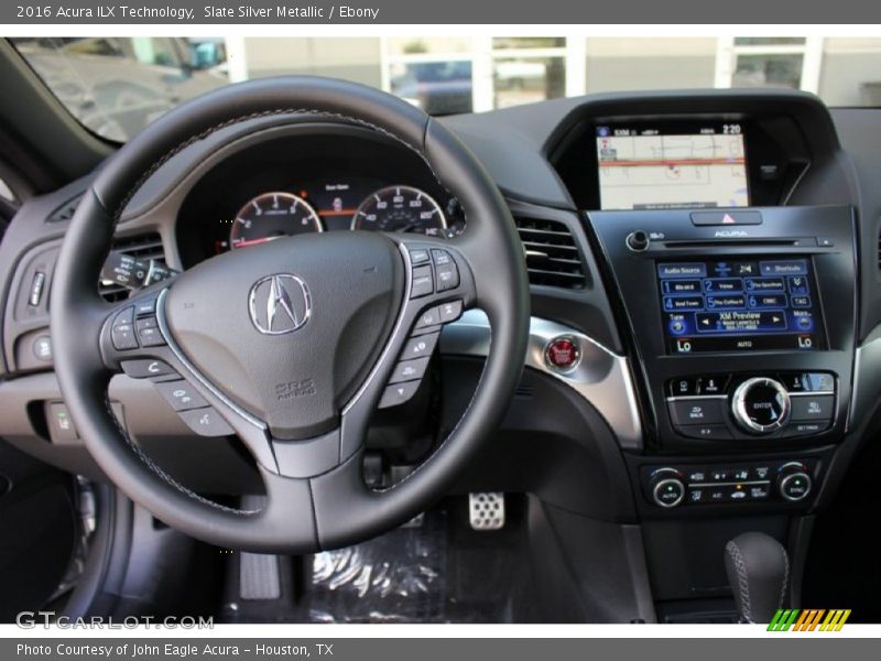 Slate Silver Metallic / Ebony 2016 Acura ILX Technology