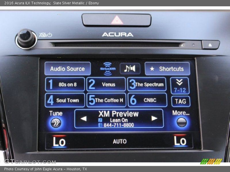 Slate Silver Metallic / Ebony 2016 Acura ILX Technology