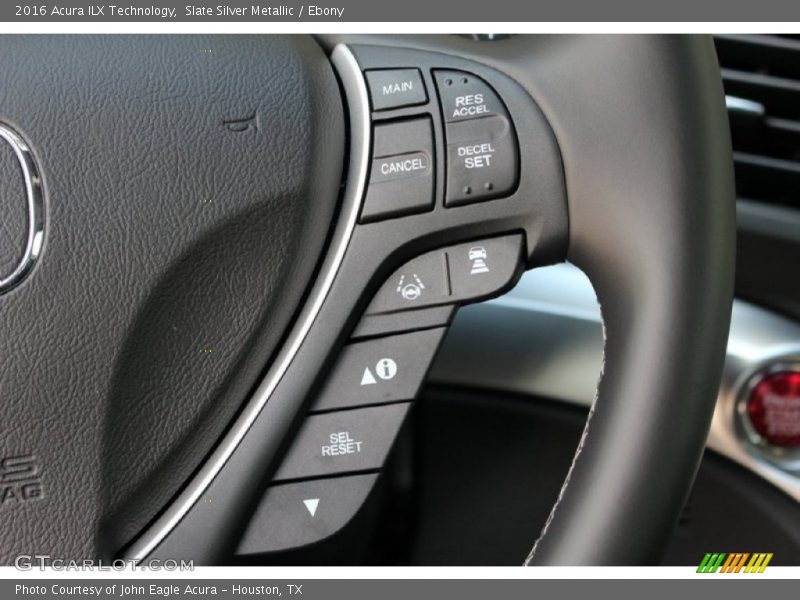 Slate Silver Metallic / Ebony 2016 Acura ILX Technology