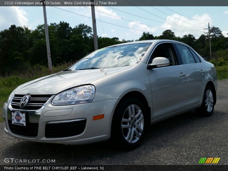 White Gold Metallic / Titan Black 2010 Volkswagen Jetta TDI Sedan