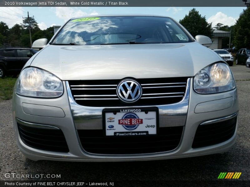 White Gold Metallic / Titan Black 2010 Volkswagen Jetta TDI Sedan