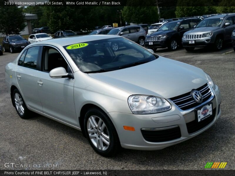 White Gold Metallic / Titan Black 2010 Volkswagen Jetta TDI Sedan