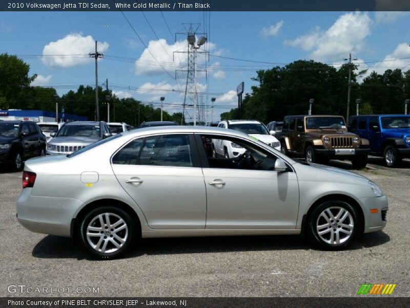 White Gold Metallic / Titan Black 2010 Volkswagen Jetta TDI Sedan