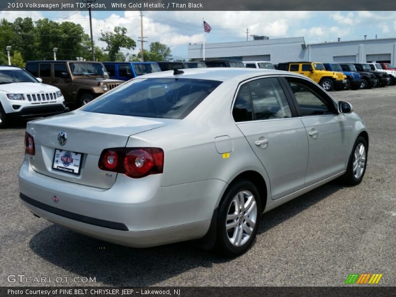 White Gold Metallic / Titan Black 2010 Volkswagen Jetta TDI Sedan