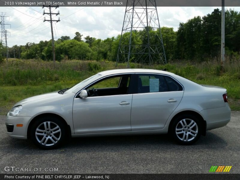 White Gold Metallic / Titan Black 2010 Volkswagen Jetta TDI Sedan