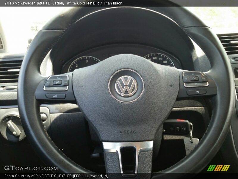 White Gold Metallic / Titan Black 2010 Volkswagen Jetta TDI Sedan