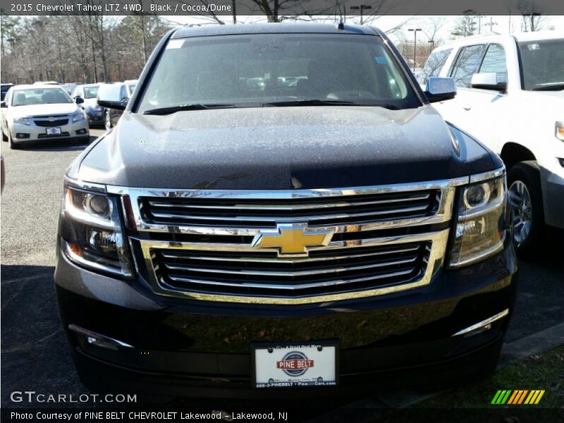 Black / Cocoa/Dune 2015 Chevrolet Tahoe LTZ 4WD