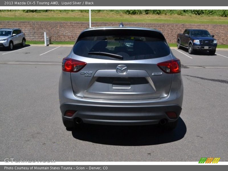 Liquid Silver / Black 2013 Mazda CX-5 Touring AWD