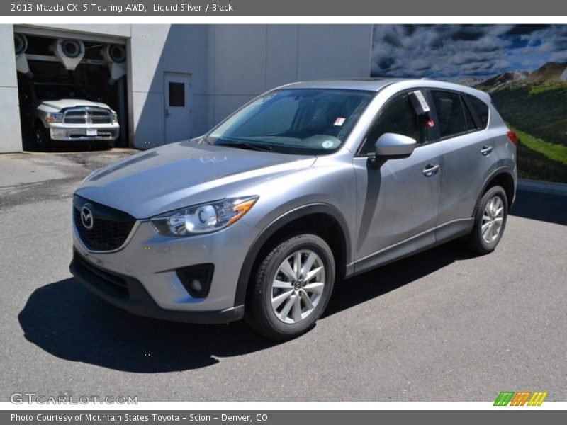 Liquid Silver / Black 2013 Mazda CX-5 Touring AWD