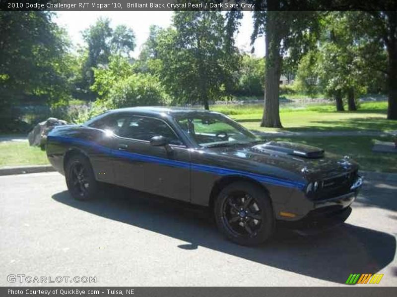 Brilliant Black Crystal Pearl / Dark Slate Gray 2010 Dodge Challenger R/T Mopar '10