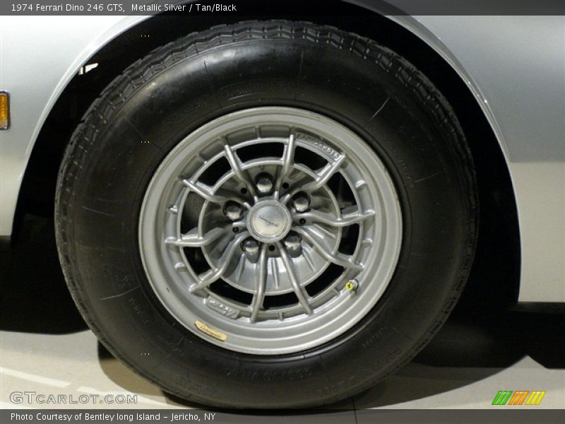 1974 Dino GTS, Metallic Silver / Tan/Black, Wheel - 1974 Ferrari Dino 246 GTS