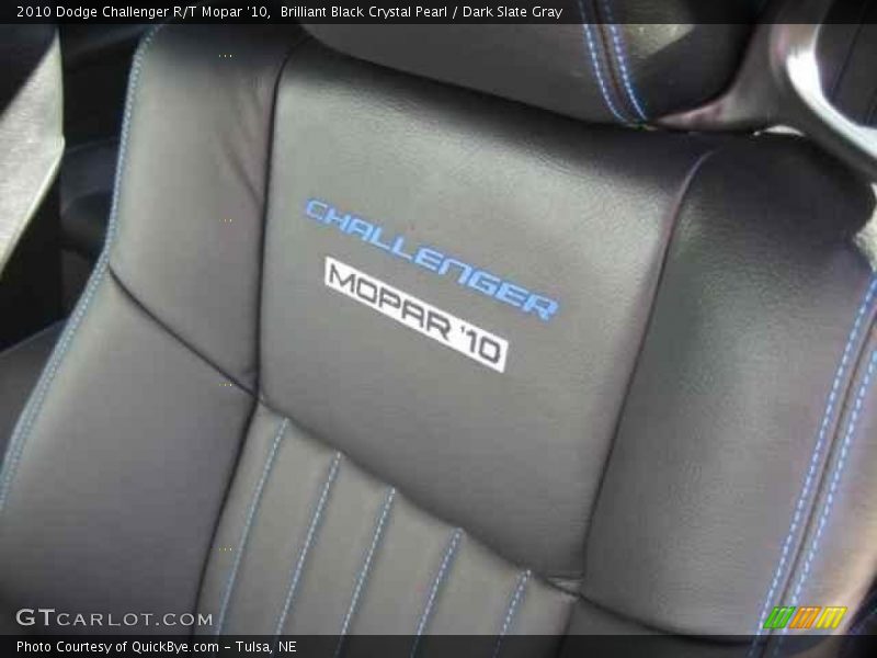 Brilliant Black Crystal Pearl / Dark Slate Gray 2010 Dodge Challenger R/T Mopar '10
