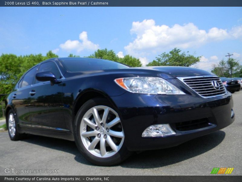 Black Sapphire Blue Pearl / Cashmere 2008 Lexus LS 460