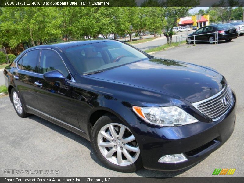 Black Sapphire Blue Pearl / Cashmere 2008 Lexus LS 460