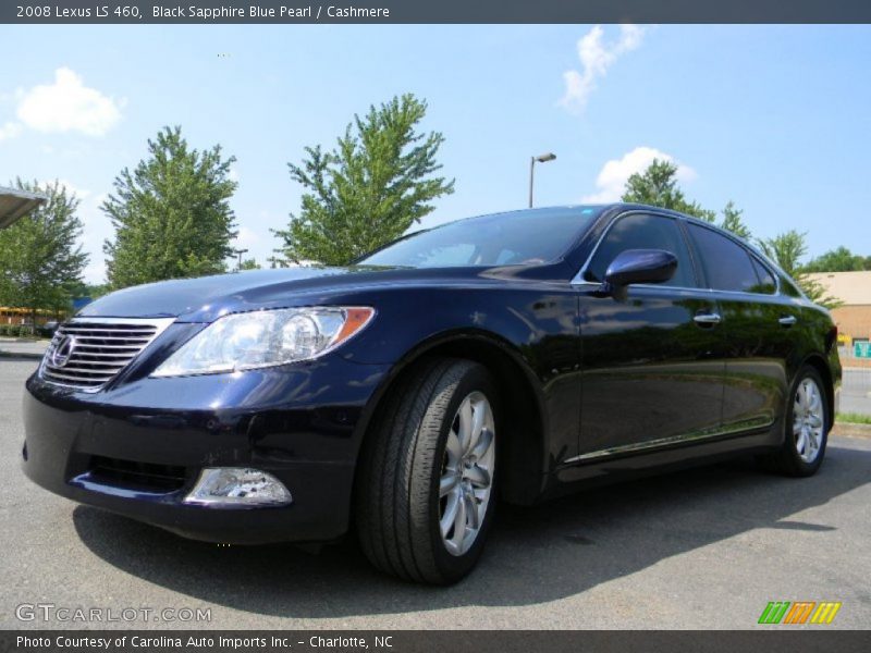 Black Sapphire Blue Pearl / Cashmere 2008 Lexus LS 460