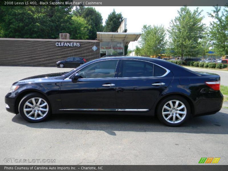 Black Sapphire Blue Pearl / Cashmere 2008 Lexus LS 460