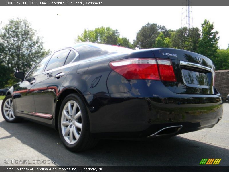 Black Sapphire Blue Pearl / Cashmere 2008 Lexus LS 460