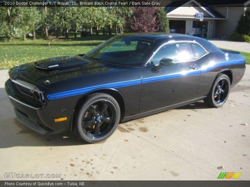 Brilliant Black Crystal Pearl / Dark Slate Gray 2010 Dodge Challenger R/T Mopar '10