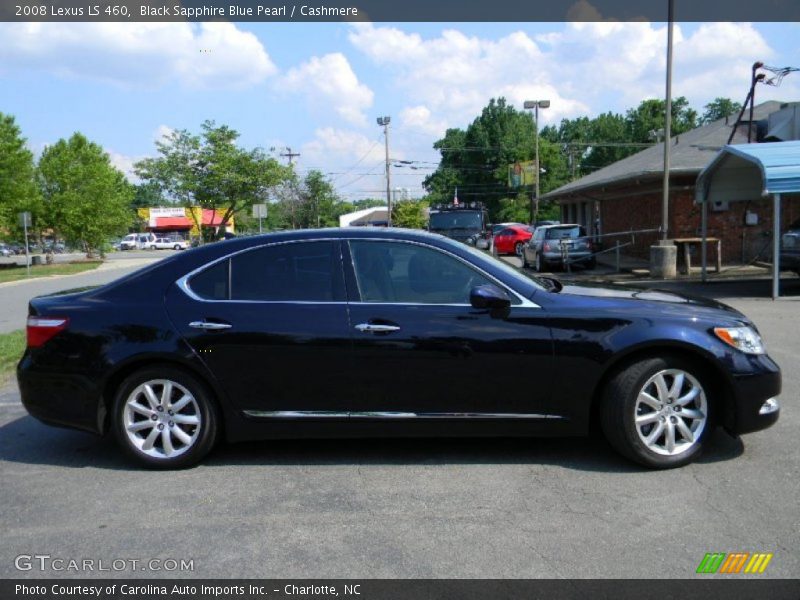 Black Sapphire Blue Pearl / Cashmere 2008 Lexus LS 460