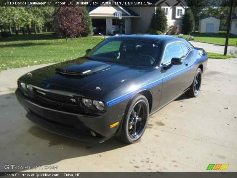 Brilliant Black Crystal Pearl / Dark Slate Gray 2010 Dodge Challenger R/T Mopar '10