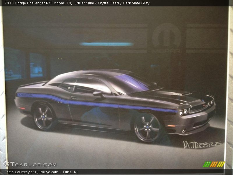 Brilliant Black Crystal Pearl / Dark Slate Gray 2010 Dodge Challenger R/T Mopar '10