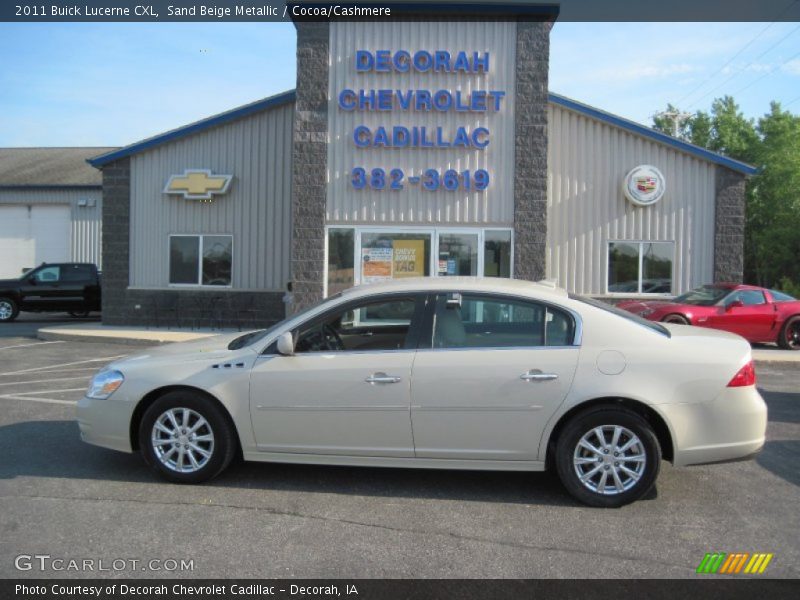 Sand Beige Metallic / Cocoa/Cashmere 2011 Buick Lucerne CXL