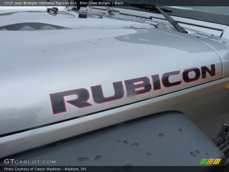 Billet Silver Metallic / Black 2015 Jeep Wrangler Unlimited Rubicon 4x4