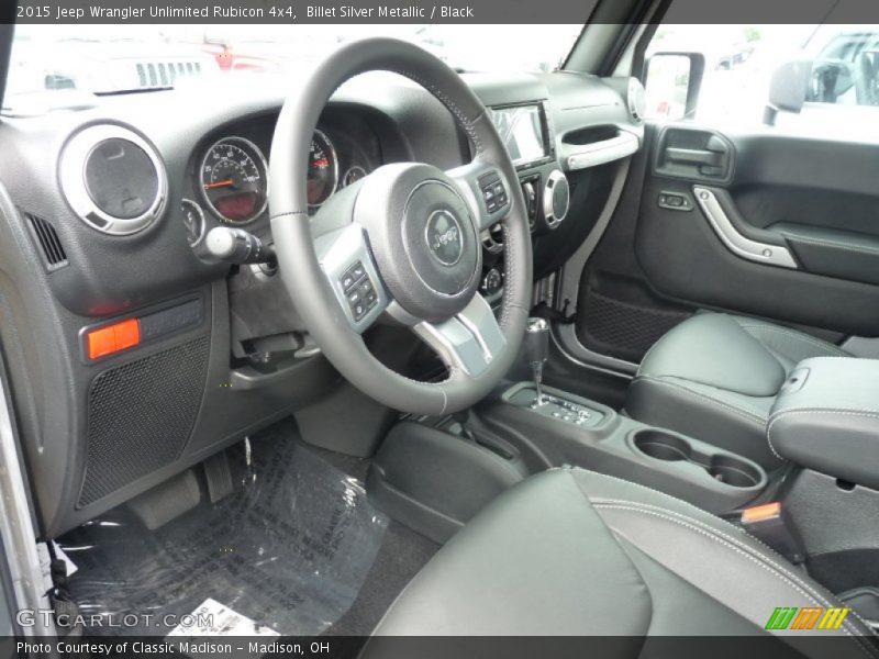 Black Interior - 2015 Wrangler Unlimited Rubicon 4x4 