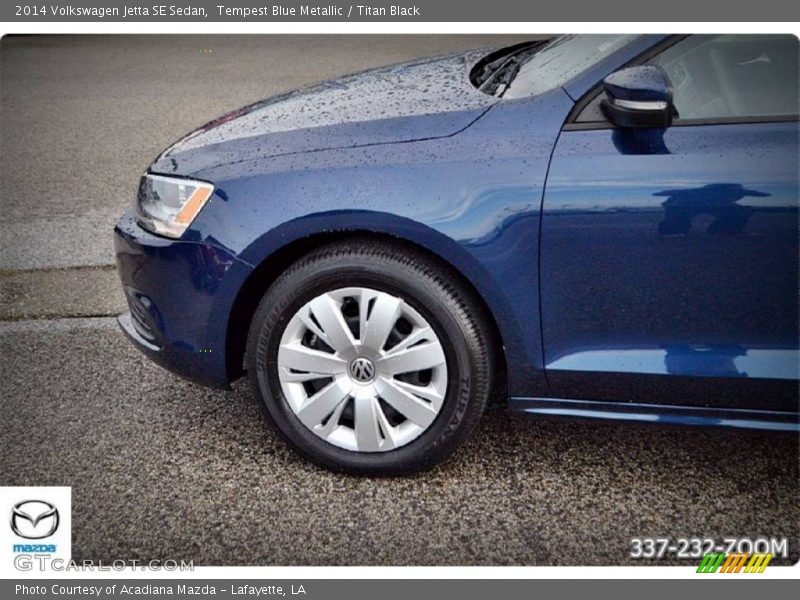 Tempest Blue Metallic / Titan Black 2014 Volkswagen Jetta SE Sedan